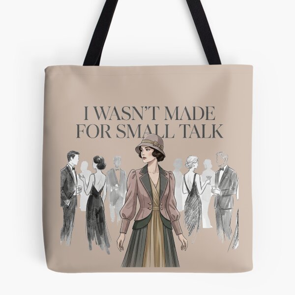Item preview, I Wasn’t Made for Small Talk – Introvert Quote Design designed and sold by Quiet Mode Studio.