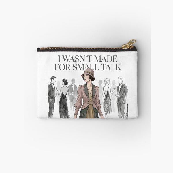 Item preview, I Wasn’t Made for Small Talk – Introvert Quote Design designed and sold by Quiet Mode Studio.