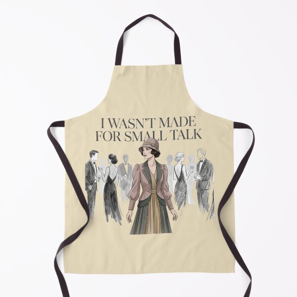 Item preview, I Wasn’t Made for Small Talk – Introvert Quote Design designed and sold by Quiet Mode Studio.