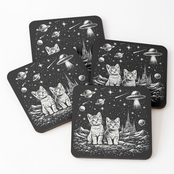 Item preview, Space Kittens Cats in Cosmos designed and sold by Blok45.