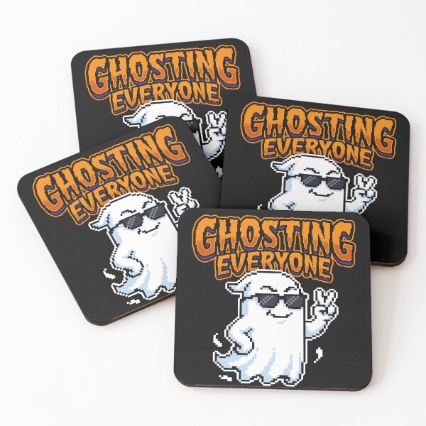 Item preview, Ghosting Everyone - Cool Pixel Art Ghost Introvert Tee designed and sold by artistastshirt.