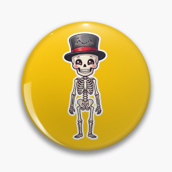 Item preview, Cute Kawaii Skeleton in Dapper Top Hat designed and sold by Rohan132.