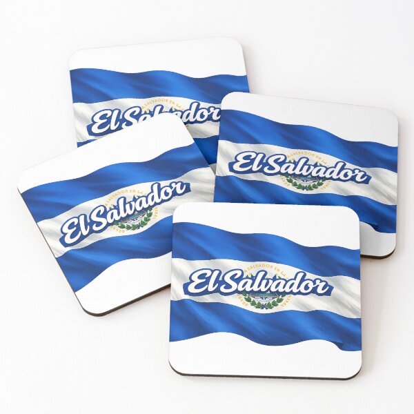 Item preview, El Salvador Flag Design – Waving Flag Typography Graphic designed and sold by GarnerSupplyCo.