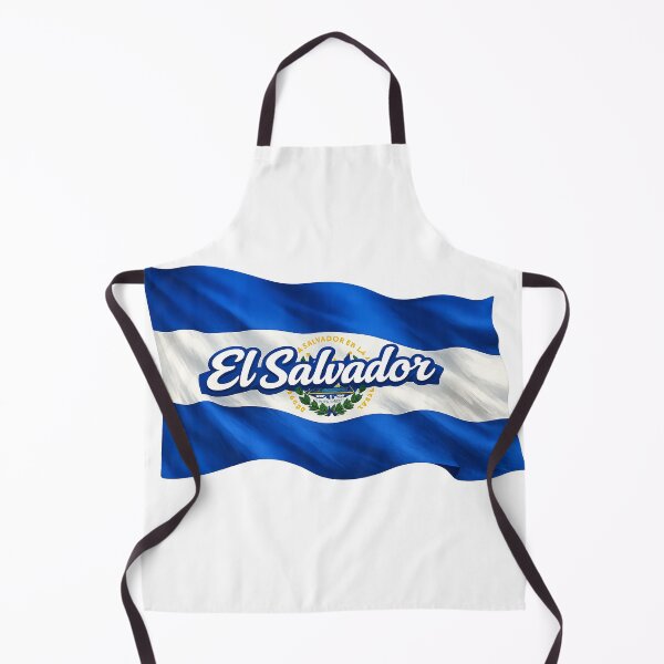 Item preview, El Salvador Flag Design – Waving Flag Typography Graphic designed and sold by GarnerSupplyCo.