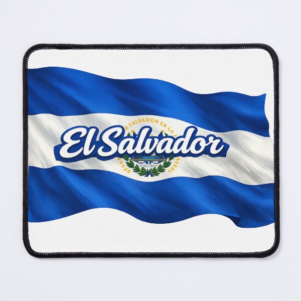 Item preview, El Salvador Flag Design – Waving Flag Typography Graphic designed and sold by GarnerSupplyCo.