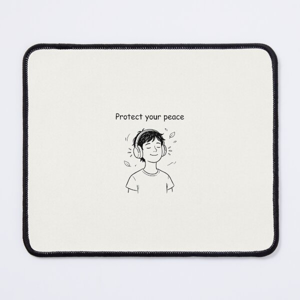 Item preview, Protect Your Peace Sticker – Mental Health, Calm Mind, Anxiety Relief, Self Care Quote designed and sold by KhunChod.