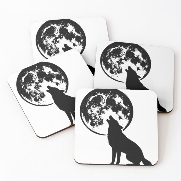 Item preview, “Fierce Wolf Howling at the Moon – Wild Nature Design” designed and sold by cute-corner0.