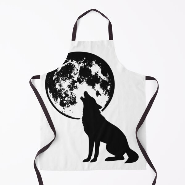 Item preview, “Fierce Wolf Howling at the Moon – Wild Nature Design” designed and sold by cute-corner0.