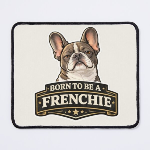 Item preview, French Bulldog Owners Club – Born To Be A Frenchie Vintage Funny French Bulldog Design designed and sold by Frenchie Fever.
