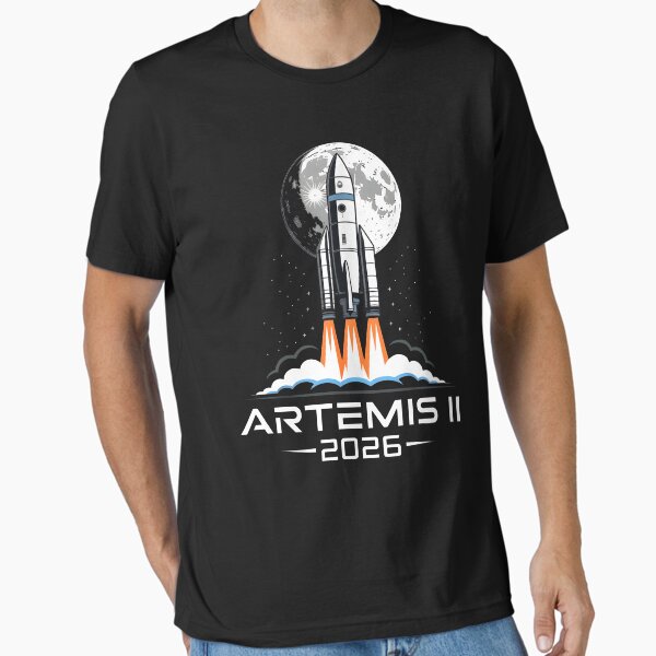 Artemis 2 Route SLS Rocket Launch Mission To The Moon 2026 Essential T-Shirt