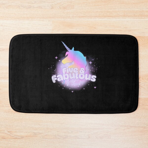 Item preview, Five And Fabulous Unicorn Pastel Rainbow Mystical Birthday Girl designed and sold by KAWKAW-DRHM.