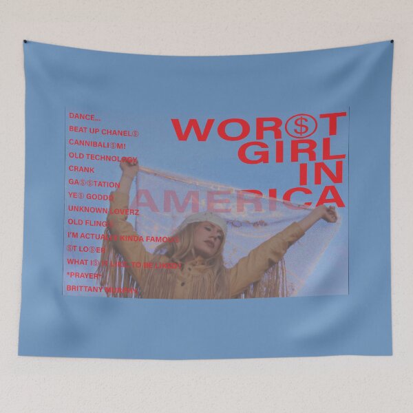 Item preview, Slayyyyter Worst Girl in America Tracklist designed and sold by artshlyn.