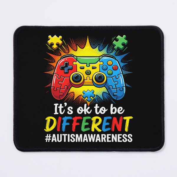 Item preview, It’s Ok To Be Different Video Game Controller Puzzle Gamer Autism Awareness designed and sold by KAWKAW-DRHM.