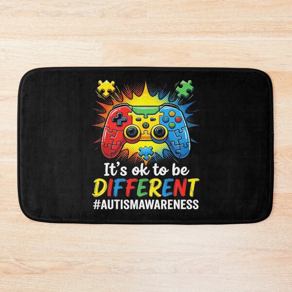 Item preview, It’s Ok To Be Different Video Game Controller Puzzle Gamer Autism Awareness designed and sold by KAWKAW-DRHM.