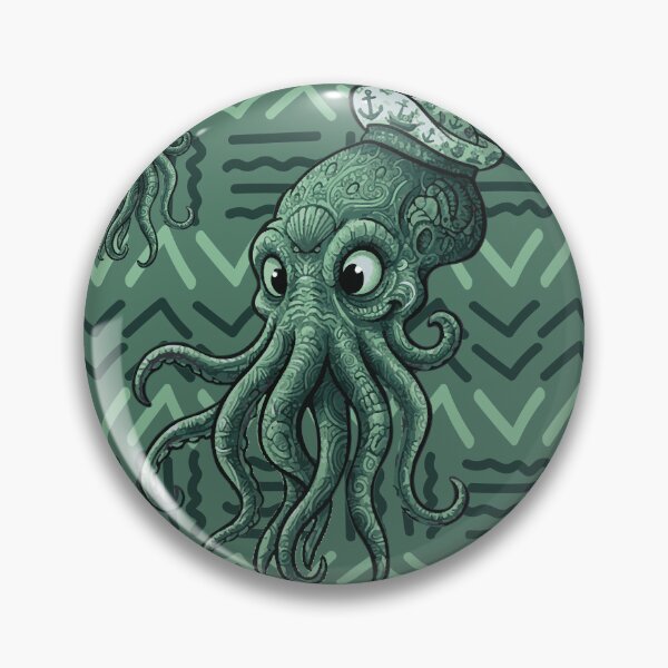 Item preview, Cthulhu with mystical motifs - Bogolan Mandala style designed and sold by Wolagno.