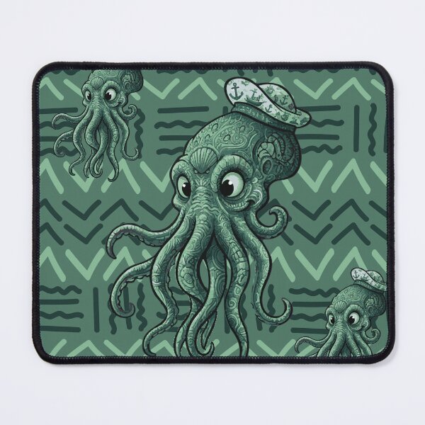 Item preview, Cthulhu with mystical motifs - Bogolan Mandala style designed and sold by Wolagno.