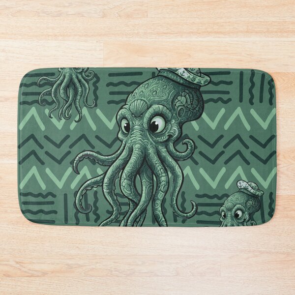 Item preview, Cthulhu with mystical motifs - Bogolan Mandala style designed and sold by Wolagno.