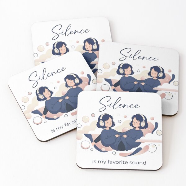 Item preview, Silence Is My Favorite Sound – Calm Introvert Design designed and sold by Quiet Mode Studio.