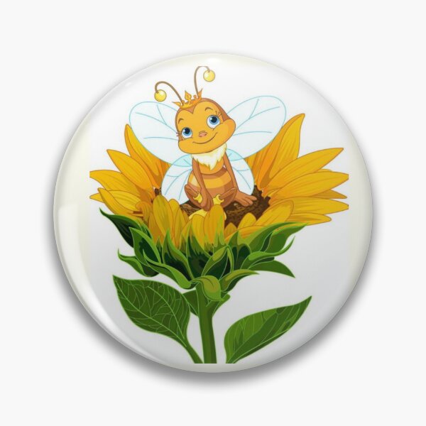 Item preview, Queen Bee on Sunflower – Golden Summer Vibes designed and sold by HALYNA070824.