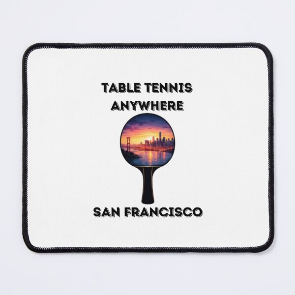 Item preview, San Francisco Table Tennis Anywhere Golden Gate Bridge Sunset Skyline Ping Pong Gift designed and sold by OhMyPingCo.