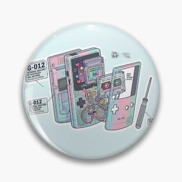 Item preview, Internal Anatomy of Nostalgia - Translucent Retro Handheld G-012 designed and sold by RewindArtLab.