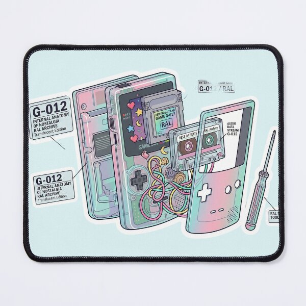 Item preview, Internal Anatomy of Nostalgia - Translucent Retro Handheld G-012 designed and sold by RewindArtLab.
