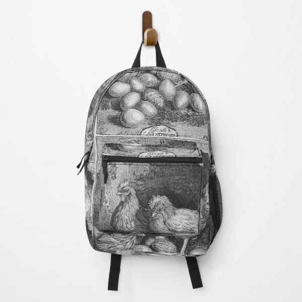 Item preview, Vintage Chicken With Eggs Engraving Farm Nature Illustration designed and sold by VISO-art.