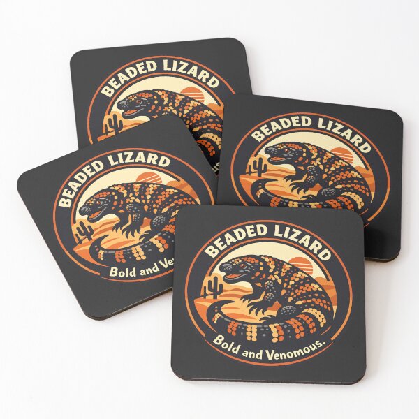 Item preview, Beaded Lizard Desert Venom Emblem designed and sold by WildlifeInc.