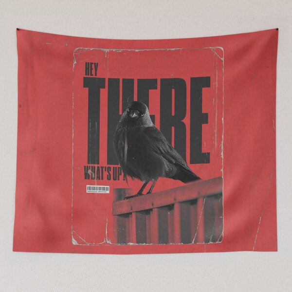 Item preview, Hey There Jackdaw Urban Street Poster designed and sold by WildHugeDot.