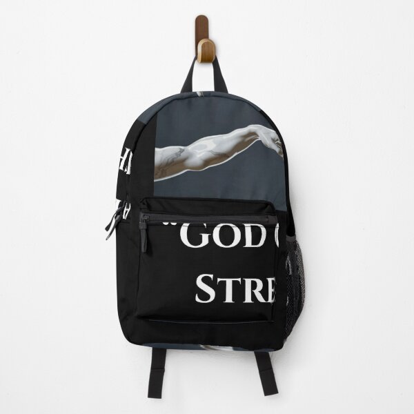 Item preview, "God Gave Me Strength" Gym Motivation T-Shirt Fitness Workout Discipline Bodybuilding designed and sold by ironstudio1.