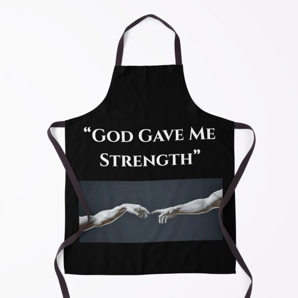 Item preview, "God Gave Me Strength" Gym Motivation T-Shirt Fitness Workout Discipline Bodybuilding designed and sold by ironstudio1.