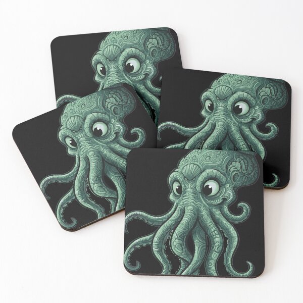 Item preview, Cthulhu with mystical motifs - Mandala style designed and sold by Wolagno.