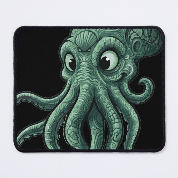 Item preview, Cthulhu with mystical motifs - Mandala style designed and sold by Wolagno.