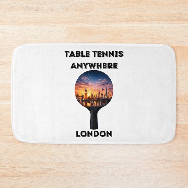 Item preview, London Table Tennis Anywhere Skyline Sunset Ping Pong Paddle UK designed and sold by OhMyPingCo.