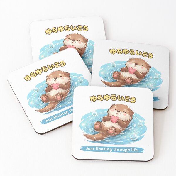 Item preview, Just Floating Through Life (Cute Otter) designed and sold by AlvelinaCP.