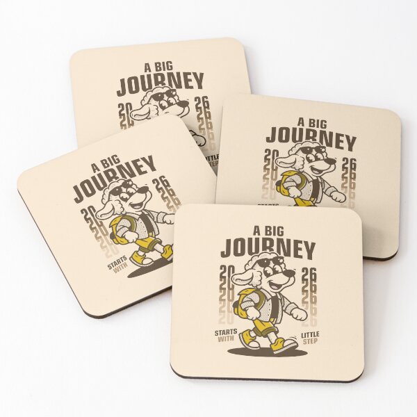 Item preview, A Big Journey Starts With Little Step Sheep Cartoon Vintage Motivation Design designed and sold by adipra.