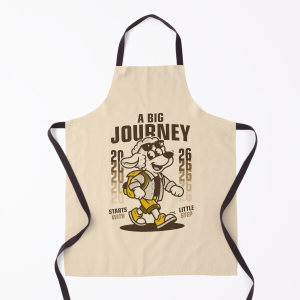 Item preview, A Big Journey Starts With Little Step Sheep Cartoon Vintage Motivation Design designed and sold by adipra.