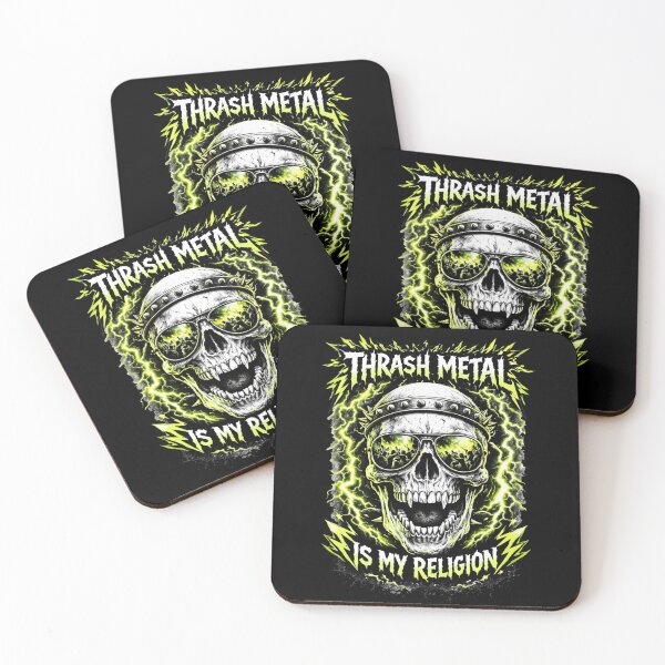 Item preview, Thrash Metal Is My Religion - Electric Skull & Lightning designed and sold by NexKris.