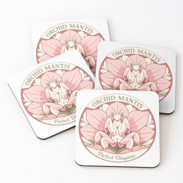 Item preview, Orchid Mantis Floral Camouflage Symmetry designed and sold by WildlifeInc.