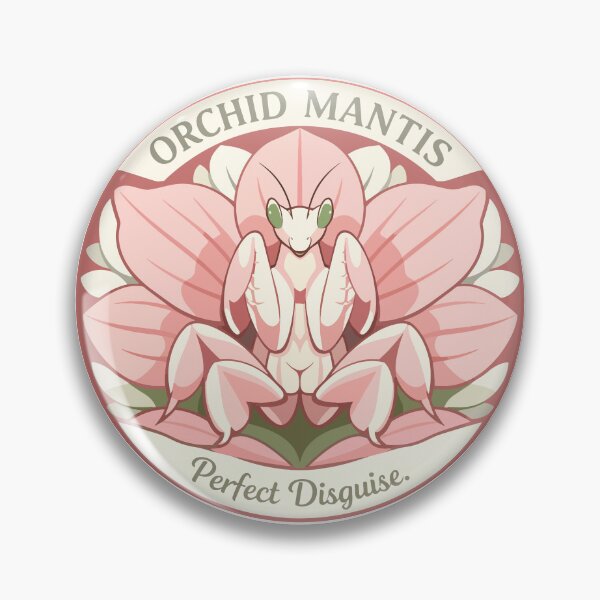Item preview, Orchid Mantis Floral Camouflage Symmetry designed and sold by WildlifeInc.