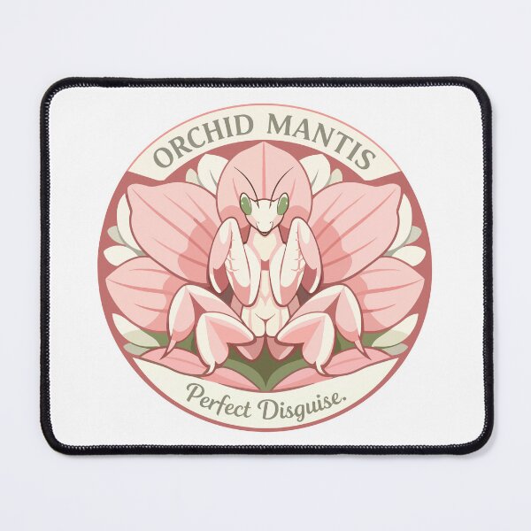 Item preview, Orchid Mantis Floral Camouflage Symmetry designed and sold by WildlifeInc.