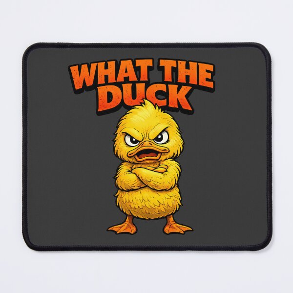 Item preview, What The Duck Funny Angry Duck Cartoon – Sarcastic Meme Animal Design designed and sold by AuraloomAtelier.