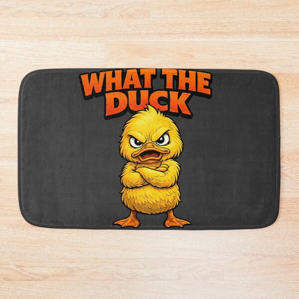 Item preview, What The Duck Funny Angry Duck Cartoon – Sarcastic Meme Animal Design designed and sold by AuraloomAtelier.