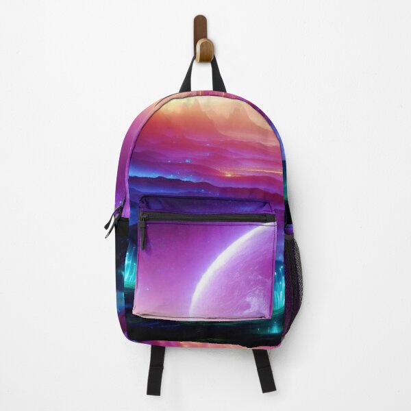 Item preview, Cosmic Neon Landscape with Glowing Alien Fantasy Light designed and sold by FotoworldEdel.