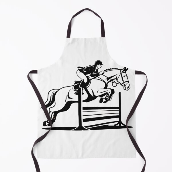 Item preview, Equestrian Show Jumping Horse Rider Silhouette Clean Minimal Sport Design designed and sold by WearVerse440.