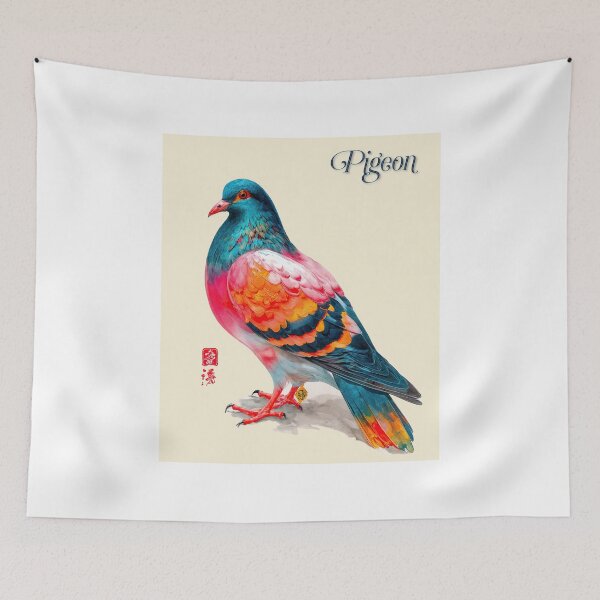 Item preview, Vibrant Pigeon – Cultural Grace designed and sold by ForeverPrintsOK.