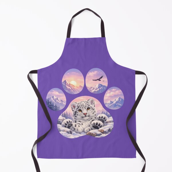 Item preview, Cute Snow Leopard Paw Mountain Design designed and sold by Gezonde-Voeding.