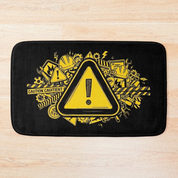 Item preview, Industrial Safety Warning Icon Background Design designed and sold by momoshome.