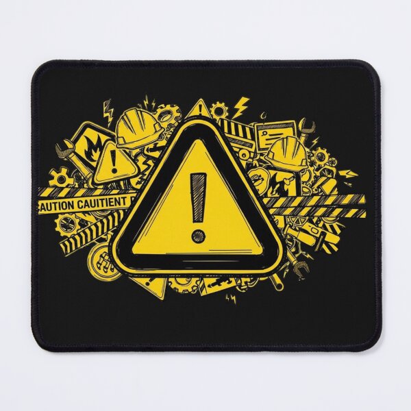 Item preview, Industrial Safety Warning Icon Background Design designed and sold by momoshome.