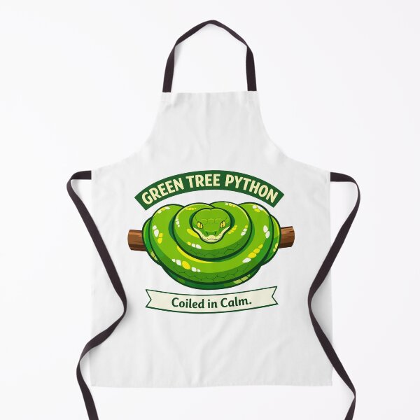 Item preview, Calm Coiled Green Tree Python designed and sold by WildlifeInc.